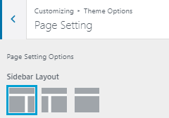 Page Setting - Shark Themes